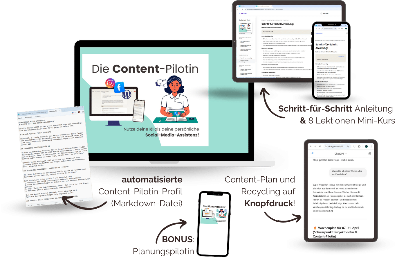 Content-Pilotin – Mockup Content Pilotin Mockup